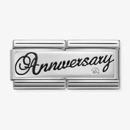 Nomination Classic Anniversary Sterling Silver & Steel Charm 330730/03