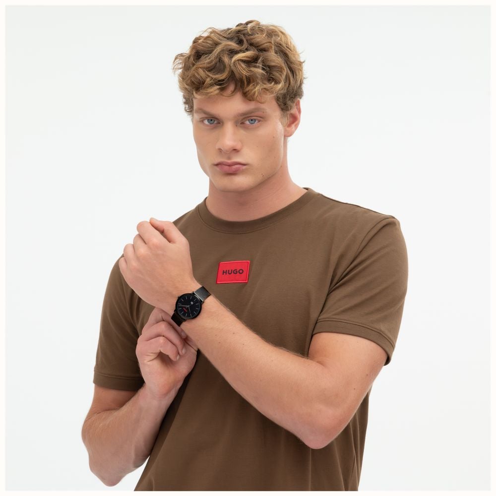 HUGO STYLE / 40mm / Black Dial / Black Stainless Steel Mesh Bracelet 1530474 - alternate view 4