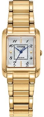 Citizen Eco-Drive L Bianca (22mm) Mother-of-Pearl Dial / Gold PVD Stainless Steel Bracelet EW5602-57D