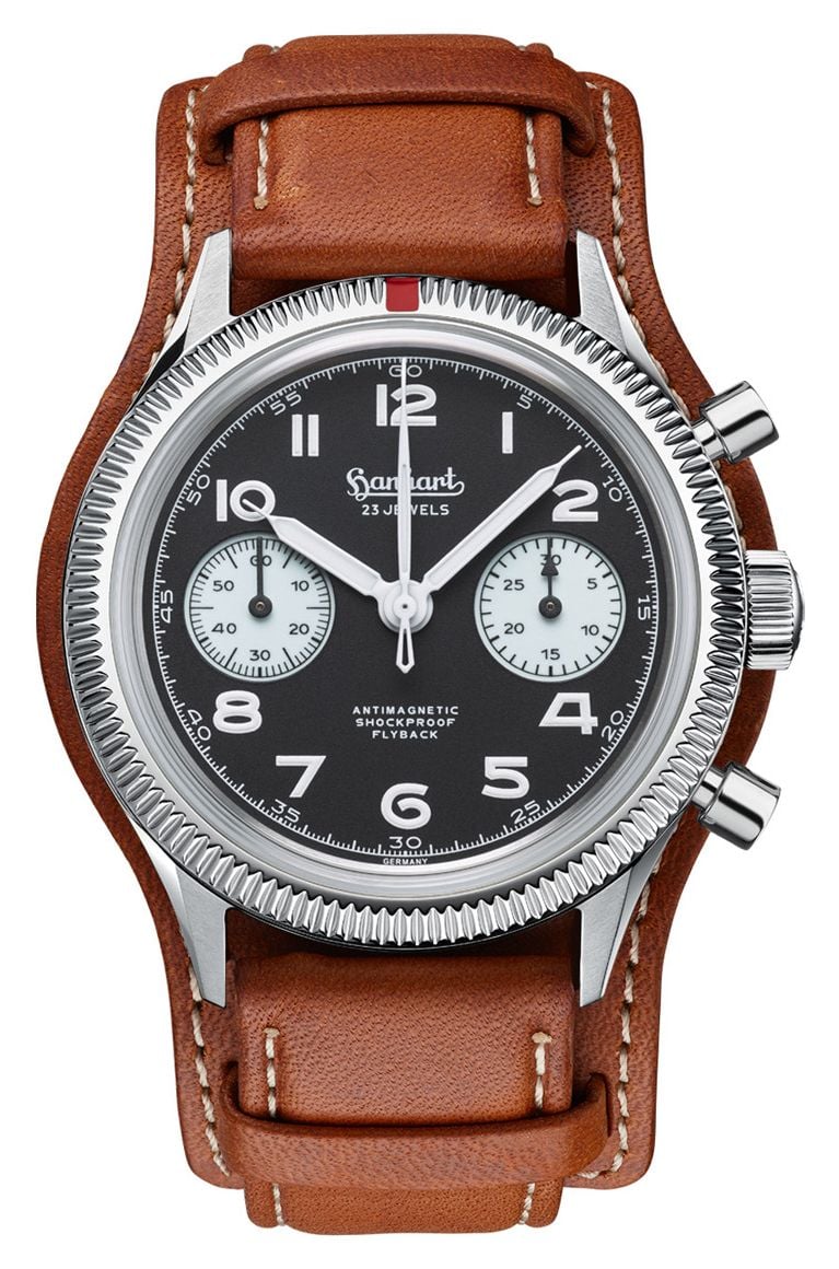 Hanhart H701.211-7210 417 ES 1954 Flyback Reverse Panda ( Watch
