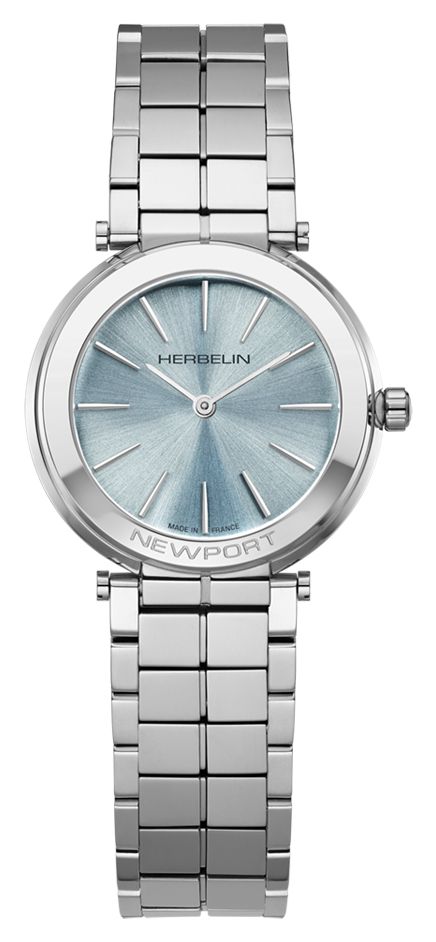 Herbelin 16922B125 Newport Slim Quartz (32mm) Ice Blue Dial Watch