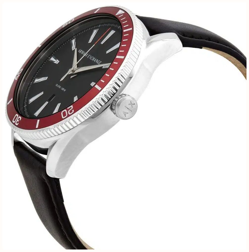 Emporio Armani Enzo Leather Black Strap Men's AR11836 - alternate view 3