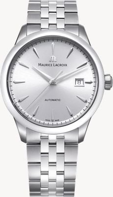 Maurice Lacroix 1975 Automatic (40mm) Silver Sun-Brushed Dial / Stainless Steel Bracelet 756008-SS002-130-1