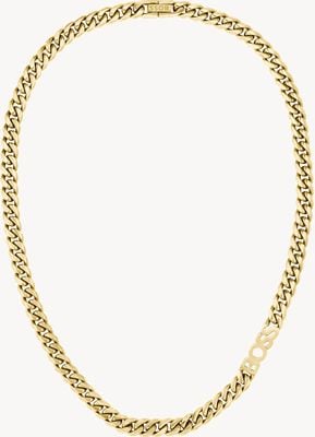 BOSS Jewellery Men's Kassy Chain Necklace Gold-Tone Stainless Steel 1580770