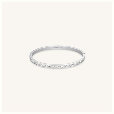 Rosefield Jewellery Ladies Crystal Silver Stainless Steel Bangle Watch JBCBS-J1034