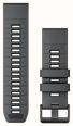Garmin QuickFit Bands (26mm) Slate Grey/Black Silicone with Black Hardware - Strap Only 010-13393-11