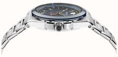 Versace GRECA REACTION GMT (41mm) Blue Dial / Stainless Steel Bracelet VE8Y00126 - alternate view 2