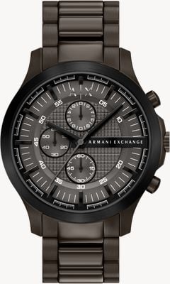 Armani Exchange Quartz Chronograph (46mm) Brown Dial / Brown PVD Stainless Steel Bracelet AX2467
