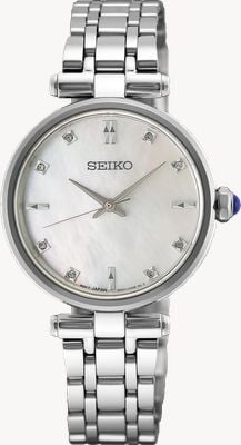 Seiko Classic Diamond Quartz (29mm) Mother-of-Pearl Dial / Stainless Steel Bracelet HGH005P1