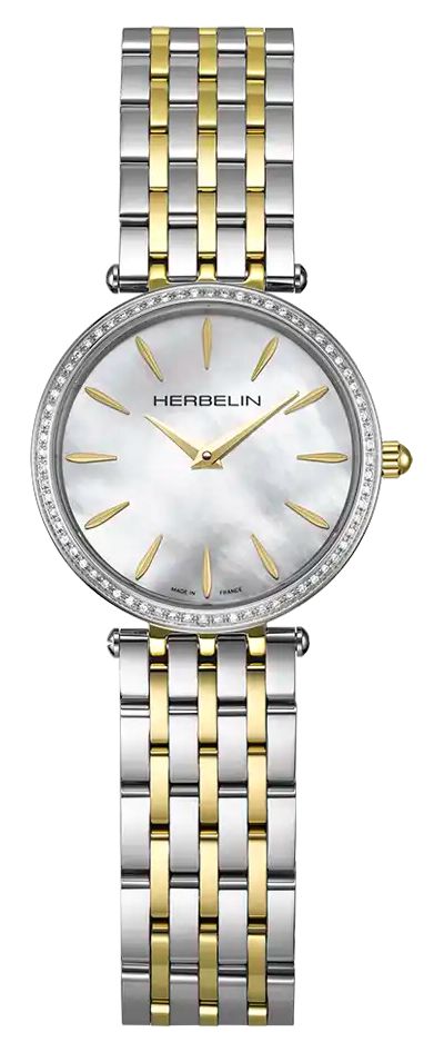 Herbelin 17116BT68Y19 Epsilon Diamond Quartz (28mm) Mother- Watch