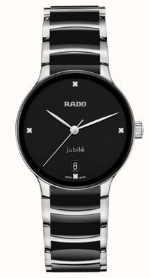 RADO Centrix Diamonds (35mm) Black Dial / Stainless Steel & High-Tech Ceramic Bracelet R30040712