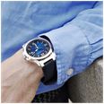 Emile Chouriet Challenger Cliff Automatic (40mm) Blue Sunray Dial / Blue Canvas Strap 08.1170.G.6.6.N8.2 - alternate view 5