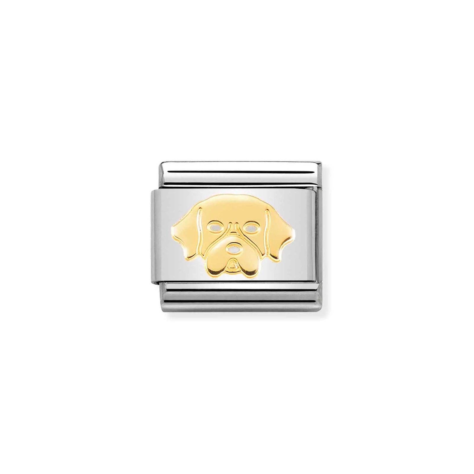 Nomination 030162/56 Classic Golden Retriever Dog 18ct Gold Jewellery