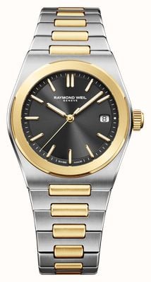 Raymond Weil A.R.T. Date Automatic (38mm) Graphite Sunray-Brushed Dial / Two-Tone Stainless Steel Bracelet 1000-STP-20001