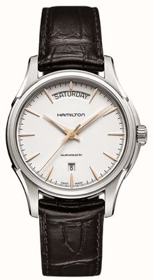 Hamilton Jazzmaster Day-Date Automatic *Ocean's Eight - 2018* (40mm) White Dial / Brown Leather Strap H32505511