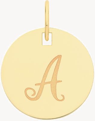 Treasure House 9ct Yellow Gold Round 'A' Initial Pendant PN923/A