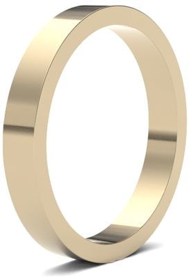 James Moore Wedding Ring  | 18ct Yellow Gold | 3mm | Medium | Size Flat | AG_3GMF-18Y AG_3GMF-18Y