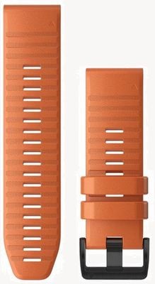 Garmin QuickFit 26 Watch Strap Only, Ember Orange Silicone 010-12864-01