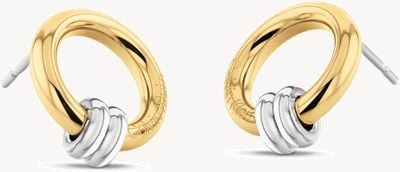 Calvin Klein Duality Two-Tone Hoop Earrings 35000926