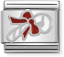 Nomination Classic Candy Cane Sterling Silver & Steel Enamel Charm 330204/07
