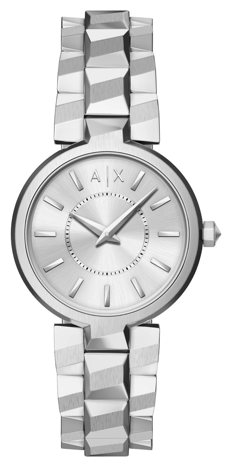 Armani Exchange AX4405 Two-Hand Quartz (34mm) Silver Sunray Watch