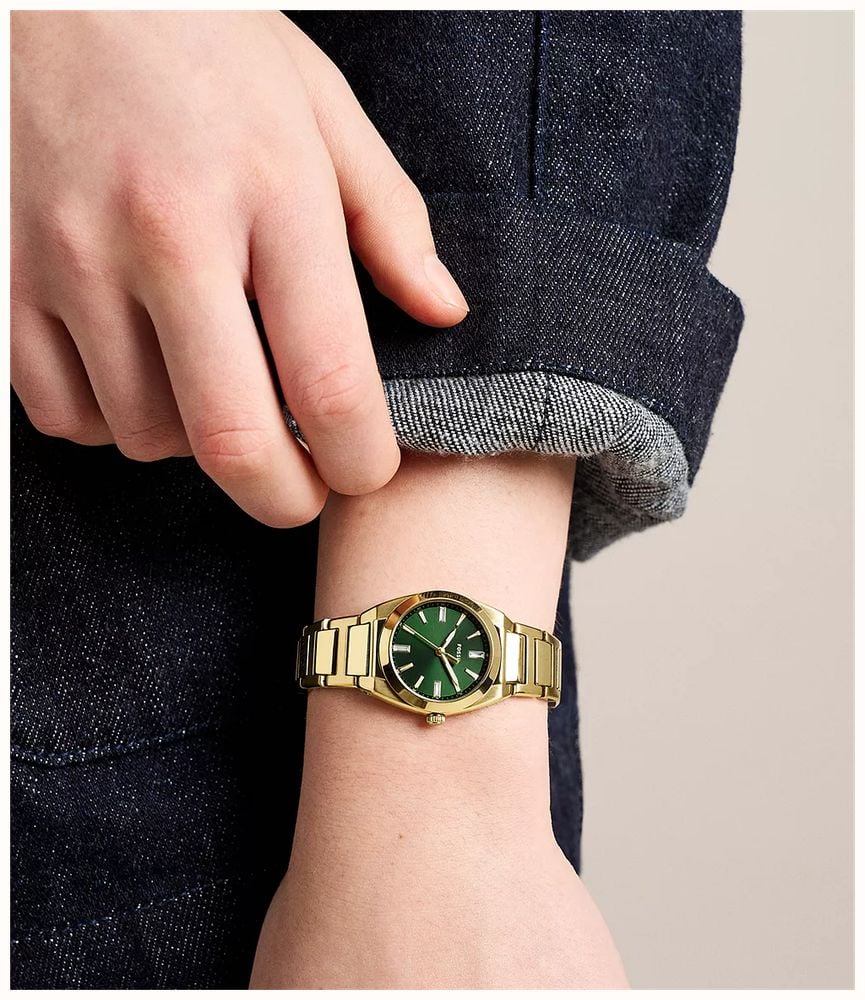 Fossil Everett 27 mm Three-Hand Gold-Tone Stainless Steel Fossil Watch ES5493 - alternate view 5