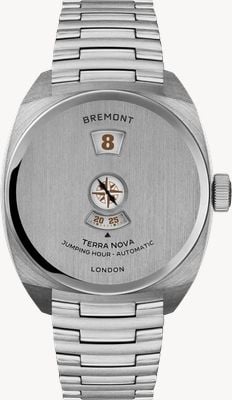 Bremont Terra Nova Jumping Hour Automatic (38mm) Closed-Case Dial / Stainless Steel Bracelet TN38-JH-SS-CC-B