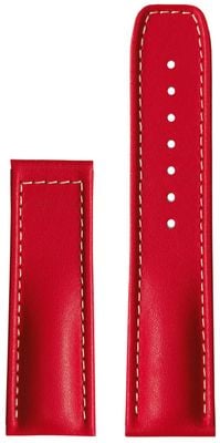 Hanhart PRIMUS Red Calfskin Leather Strap - Without Clasp (Size M) - STRAP ONLY Watch 9924-0520-05