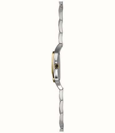 Herbelin Luna Diamond Quartz (24mm) Silver Guilloché Dial / Two-Tone Stainless Steel Bracelet 17457BT62Y01 - alternate view 2