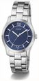 Guess Mens Quentin Blue Sunray Dial Silver-Tone Stainless Steel Bracelet GW1127G1 - alternate view 2