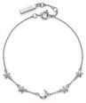 Olivia Burton Celestial Mini North Star and Moon Silver Tone Bracelet 24100623