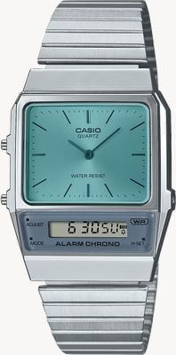 Casio Vintage | Blue Dial | Stainless Steel Bracelet AQ-800EC-2AEF