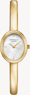 Rosefield Bangle Size Medium (19mm) Mother-of-Pearl Dial / Gold-Plated Stainless Steel Bangle Watch STWGSG-ST04