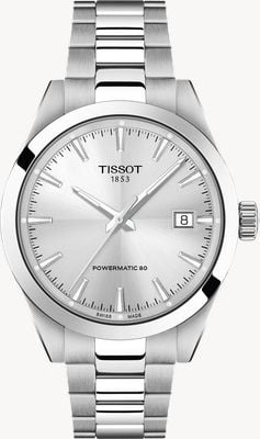 Tissot Gentleman Powermatic 80 (38mm) Silver Dial / Stainless Steel Bracelet T1658071103100