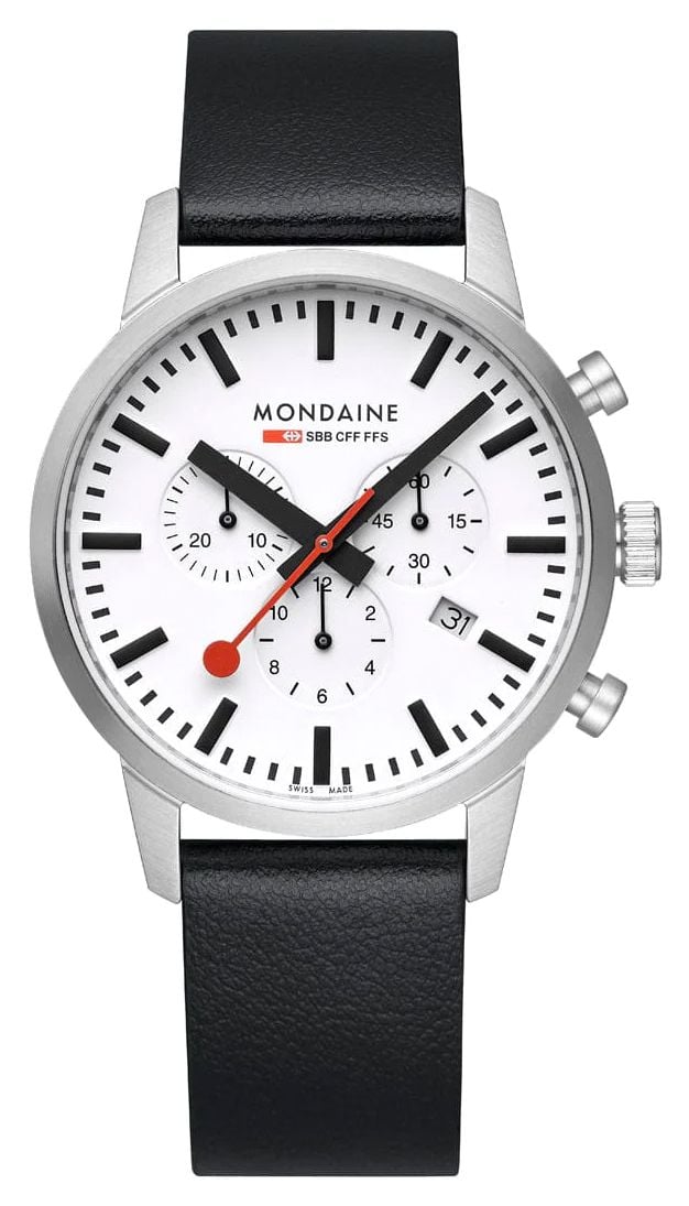 Mondaine MSD.41411.LBV NEO Chronograph (41mm) White Dial / Watch