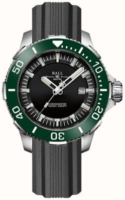 Ball Watch Company DeepQUEST Ceramic Green Bezel Rubber Strap DM3002A-P4CJ-BK