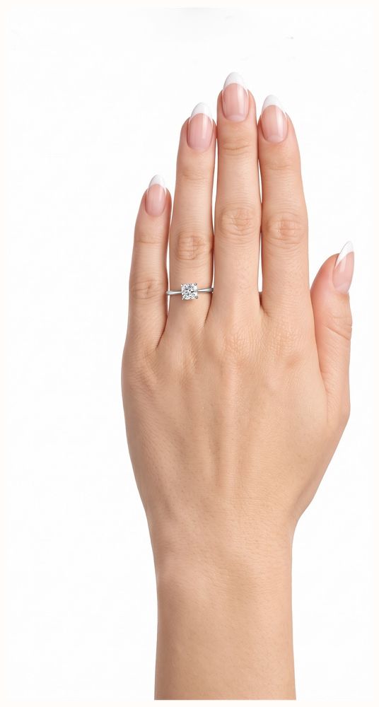 James Moore & Co 0.93ct Cushion Natural Diamond Platinum Solitaire Ring J71638 - alternate view 4