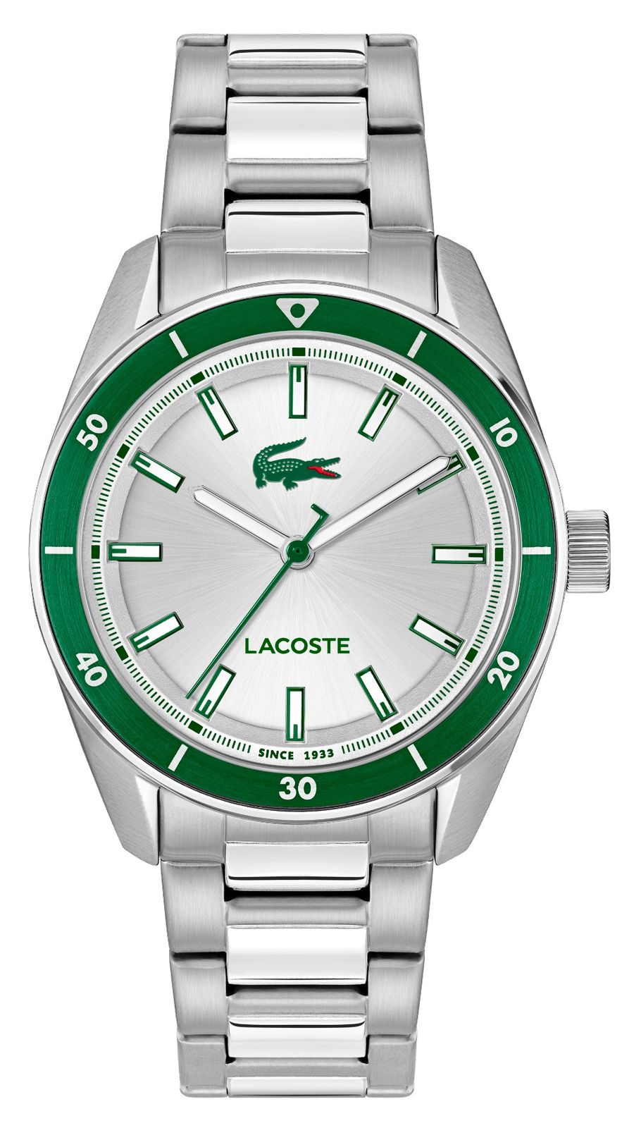 Lacoste 2011487 BOSTON Three-Hand Quartz (39mm) Silver Dial Watch