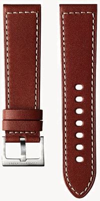 Hamilton Straps Khaki Field Brown Leather Strap - 22mm (STRAP ONLY) H690705106