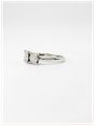 Round Brilliant Natural Diamond 18ct White Gold Trilogy Ring JM2793 - alternate view 2
