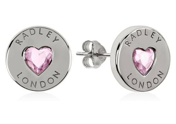 Radley Jewellery RYJ1137 Sterling Silver Heart Disc Earrings