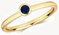 Treasure House 9ct Y/g Round Sapphire 16ct Ring RD496S