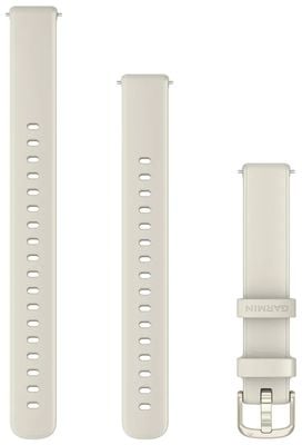Garmin Lily® 2 Bands (14mm) Bone Silicone, Lunar Gold Hardware 010-13302-30