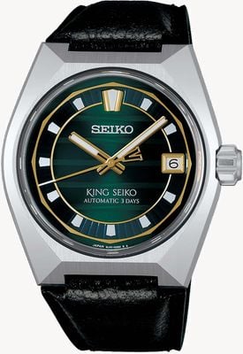 Seiko King Seiko VANAC ‘Tokyo Horizon’ in Urban Greenery (41mm) Green Dial / Black Leather Strap SLA095J1