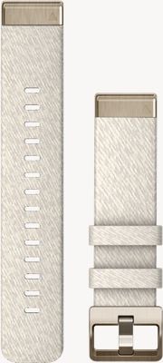 Garmin QuickFit 20mm Strap Only Cream Heathered Nylon With Cream G 010-13102-07
