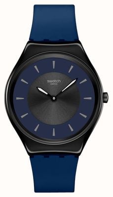 Swatch DUET AT DUSK (38mm) Blue and Black Dial / Blue Silicone Strap SYXB108