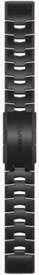 Garmin QuickFit 22 Watch Strap Only, Vented Titanium Bracelet With Carbon Grey DLC Coating 010-12863-09