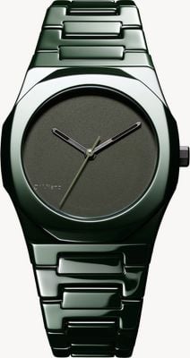 D1 Milano Ceramica Pure Green (37mm) Matte Green Dial / Green Ceramic Bracelet CEBU04