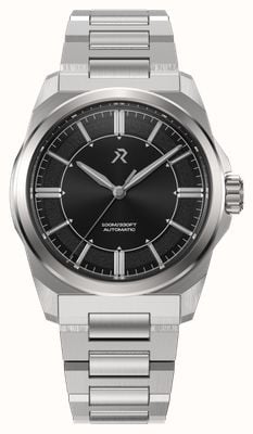 RZE Resolute 36 Waypoint Automatic (36mm) Black Sunray Dial / UltraHex Titanium Bracelet RES-36-WP