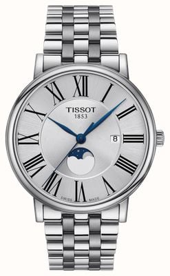 Tissot Men's Carson Moon Phase | Silver Dial | Stainless Steel T1224231103300
